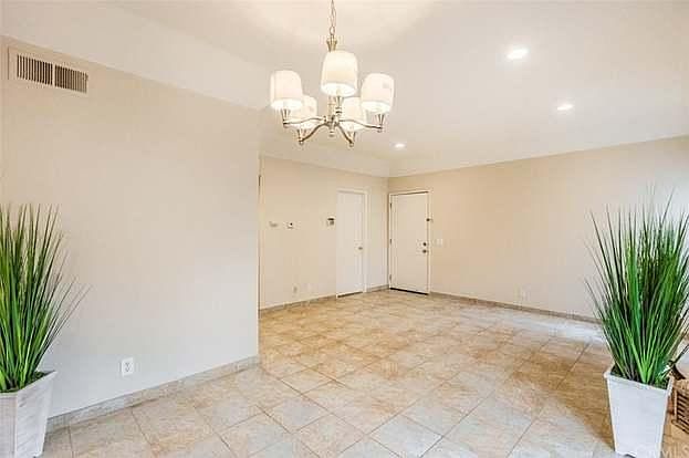 View from the kitchen: Entrance and living room