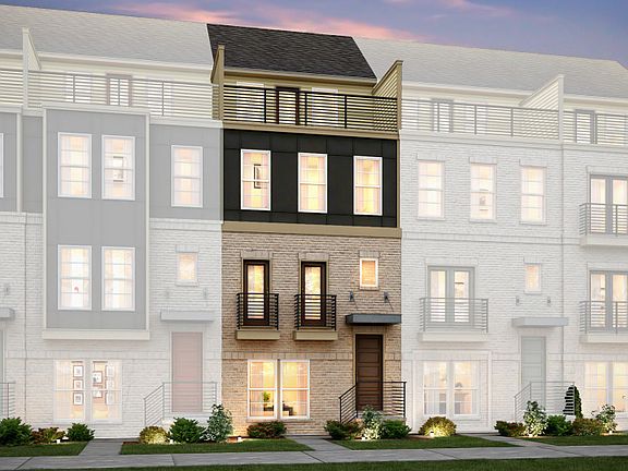 Teravista Exterior 33 features brick, hardi board, 2 balconies and top floor terrace