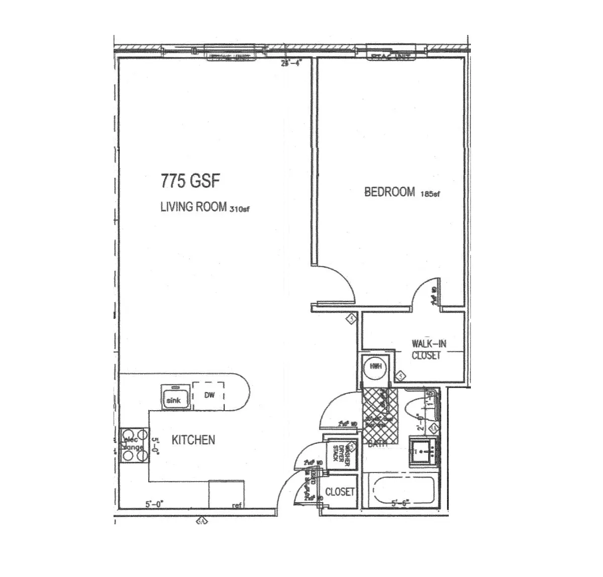 Floor plan 1 Bedroom Ultra Deluxe