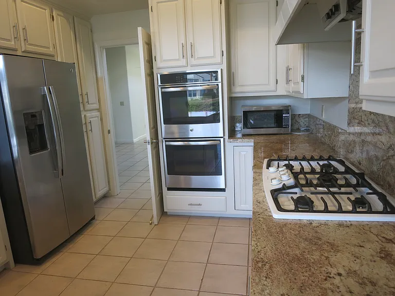 Kitchen with tile flooring