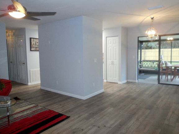 living room to dining