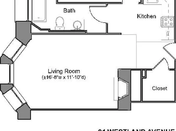 91 Westland Ave #214T, Boston, MA 02115