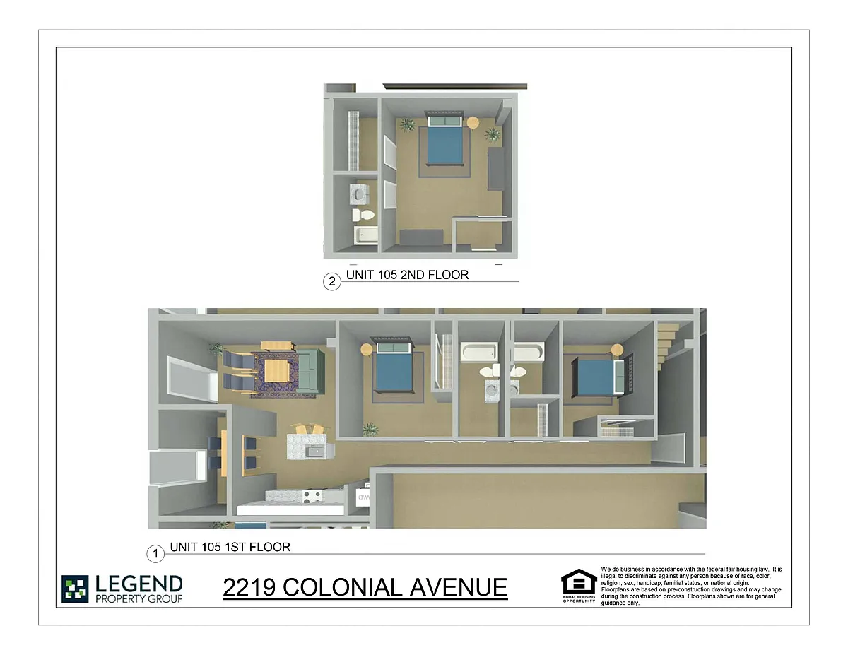 Floor plan Linde Lofts 105