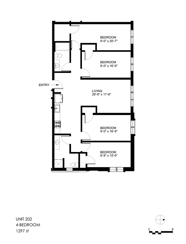 4 bed, 2.0 bath, $1,160 — Photo 3