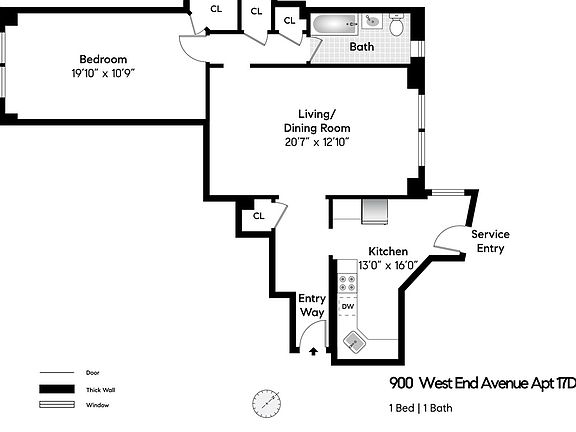 2nd image of 900 W End Ave APT 17D