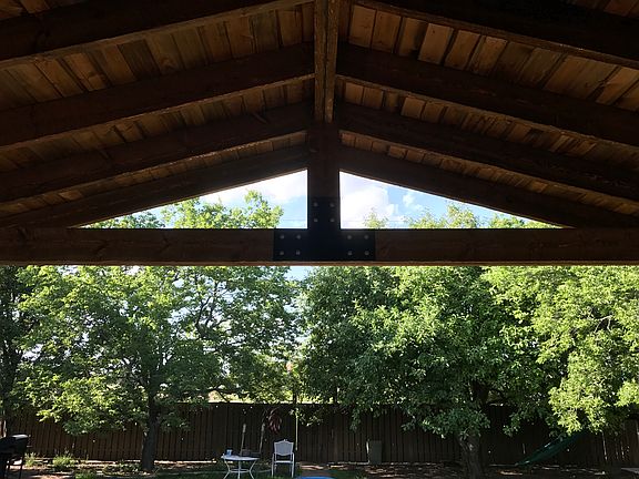 Backyard during summertime 