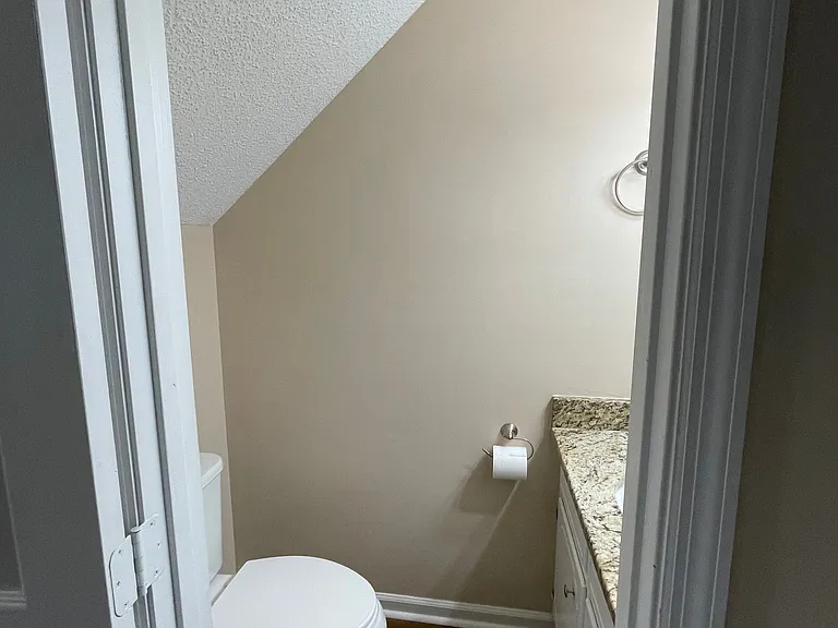 Half bath in foyer