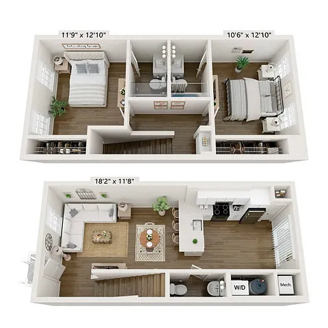 Floor plan Ashton Townhome - BCll