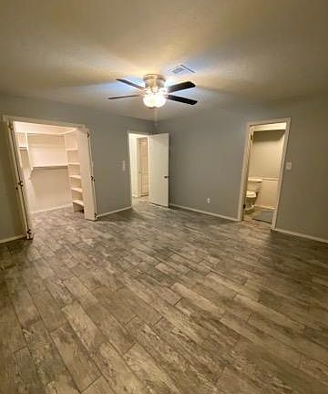 Master bedroom, view of attached Walk in-closet, and attached private Master Bathroom entrance