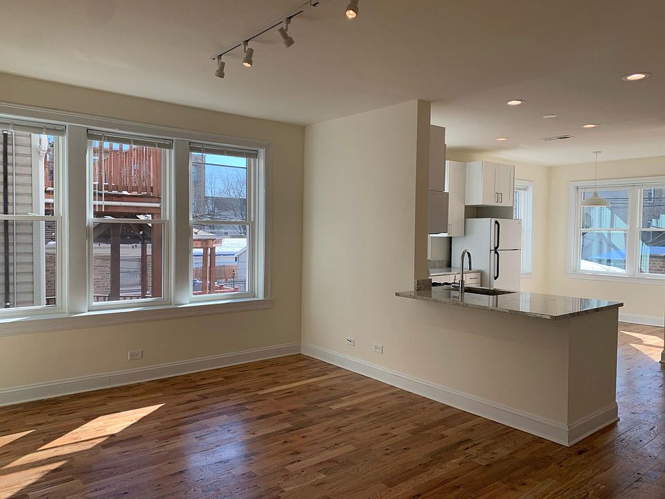 open concept living room & kitchen