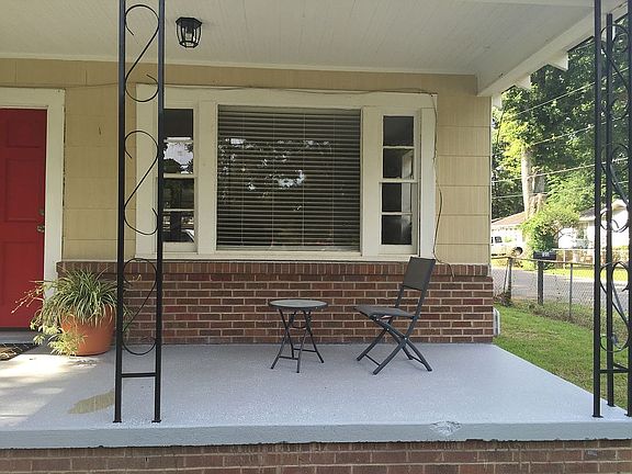 Newly Painted front porch