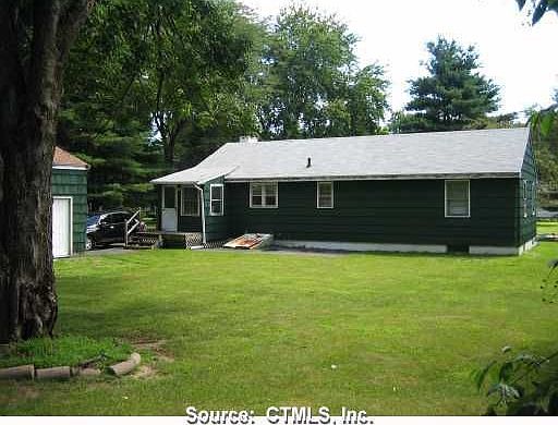 Rear yard made for gatherings