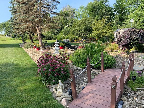 Landscape by Koi pond
