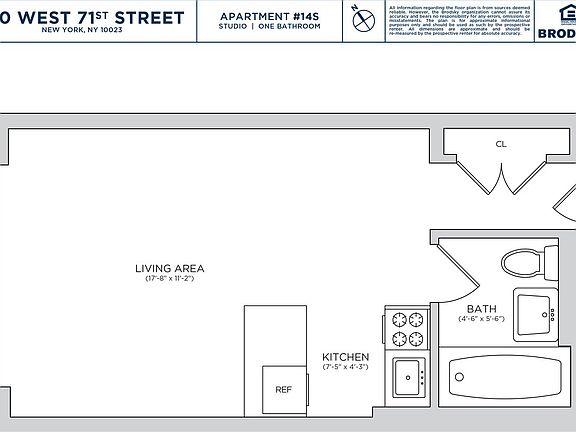 2nd image of 160 W 71st St APT 14S