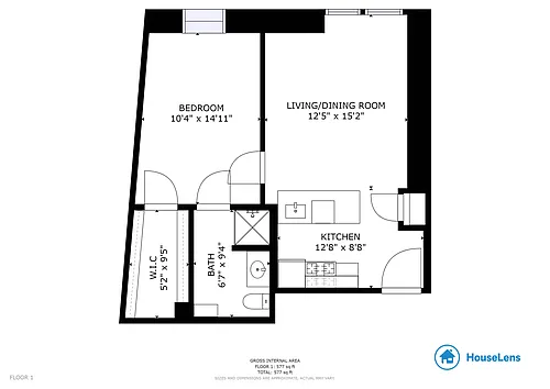 Floor plan One Bedroom