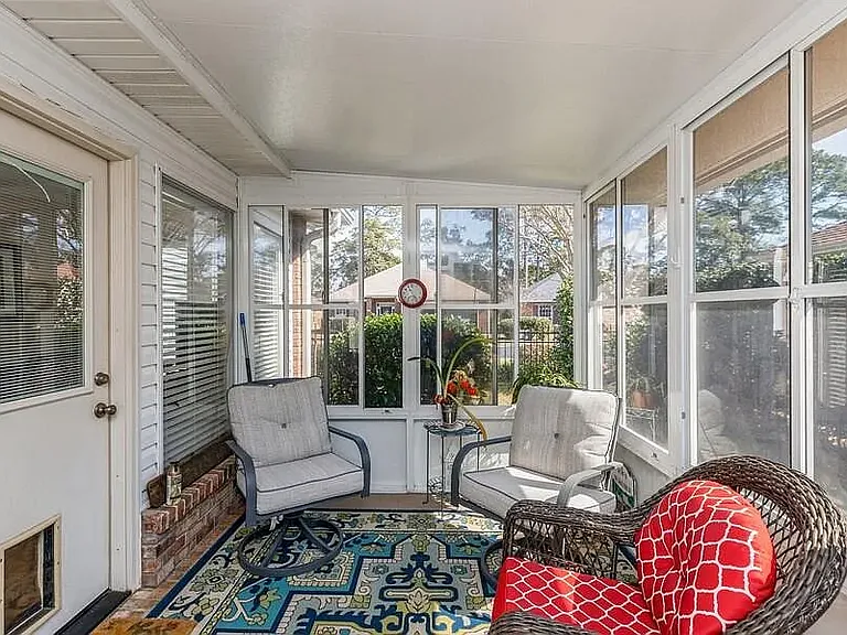 connected screened patio