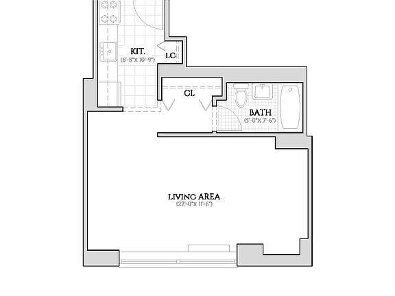 2nd image of 360 W 43rd St APT N8b