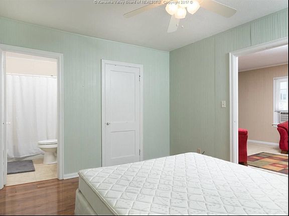 Updated flooring in single bedroom apartment