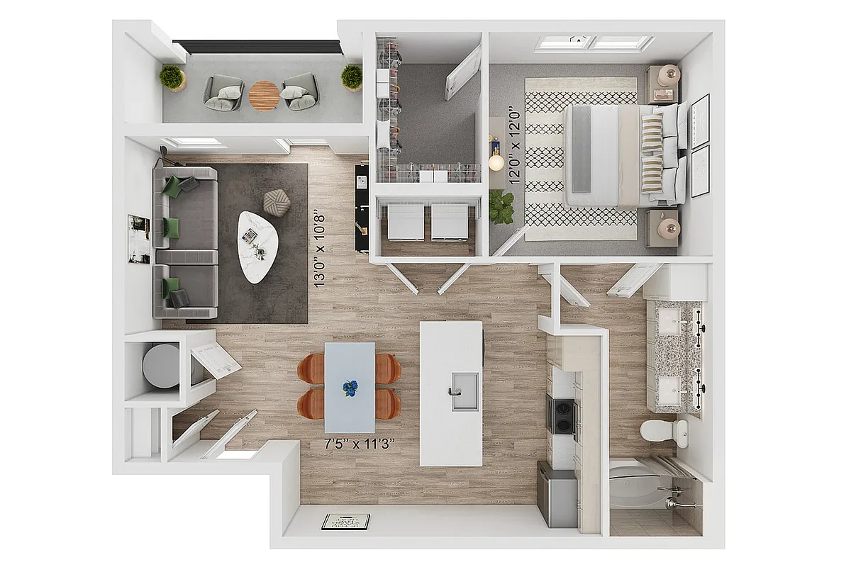 Floor plan A2-A