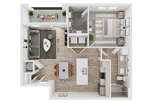 Floor plan A2-A