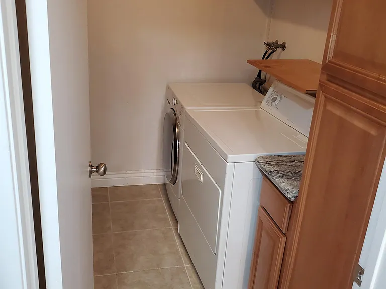 Laundry room, with washer and dryer