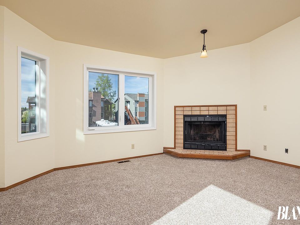 Wood burning fireplace