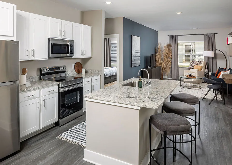 Kitchen with Granite Countertops