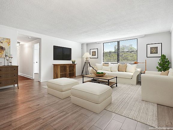 Virtually staged living room