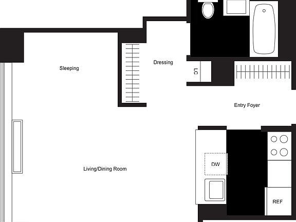 2nd image of 500 W 56th St APT 1604