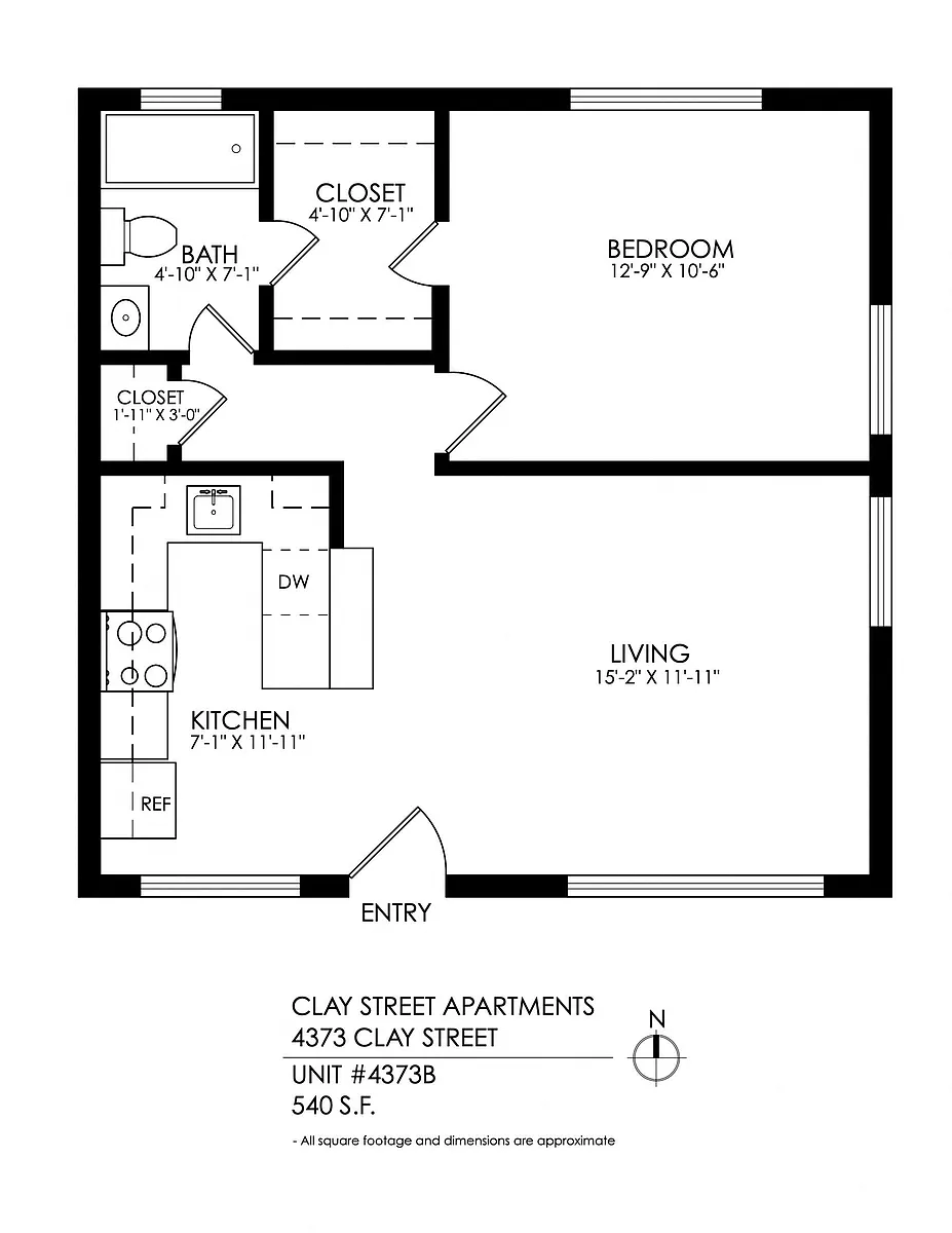 Floor plan 1 Bedroom