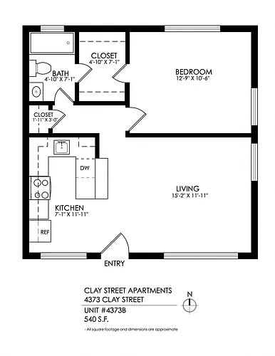 Floor plan 1 Bedroom