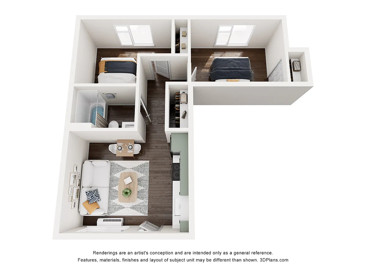 Floor plan 2 Bedroom
