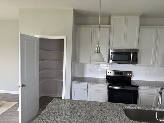 Kitchen and island