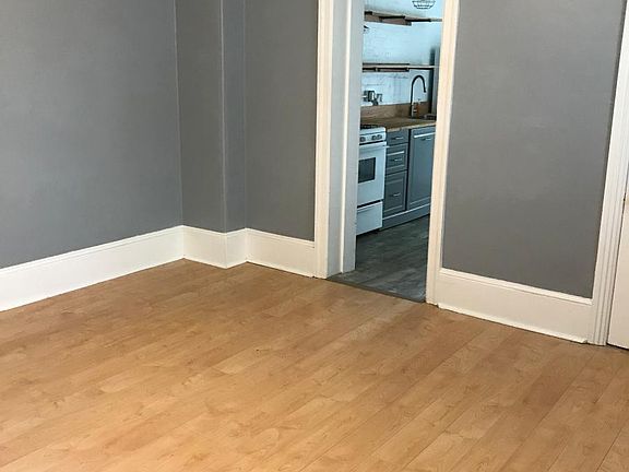 Living room and entry to kitchen.