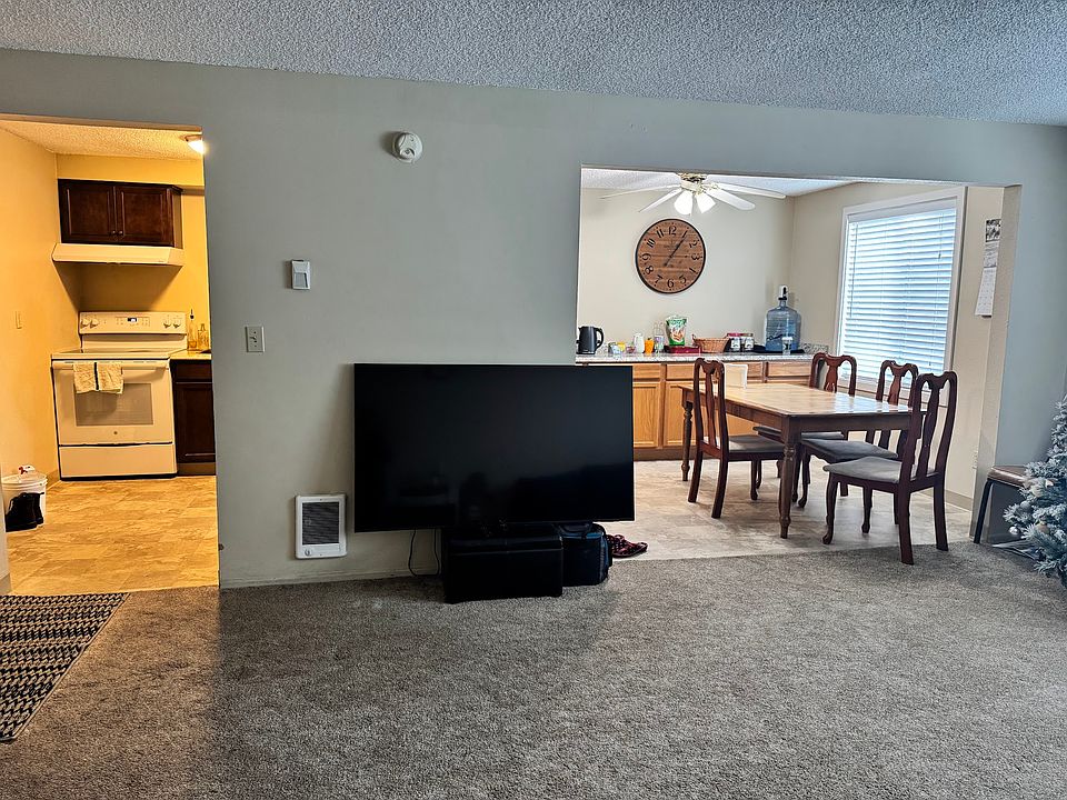 living room, dining room, kitchen- table and tv not included