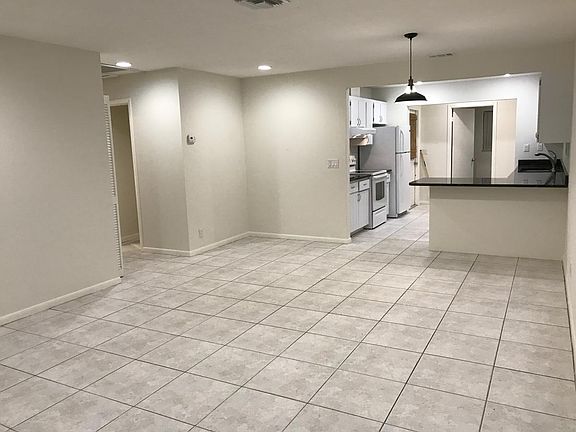 Living space, with new recessed light scheme