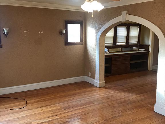 Lower living room and dining room area