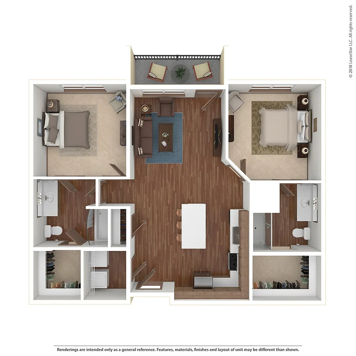 Floor plan A with Balcony