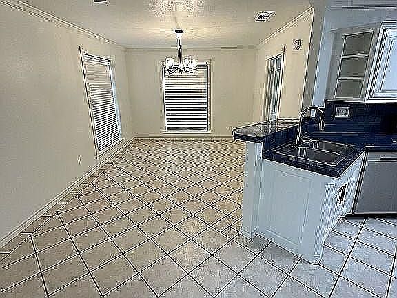 from laundry, kitchen/dining