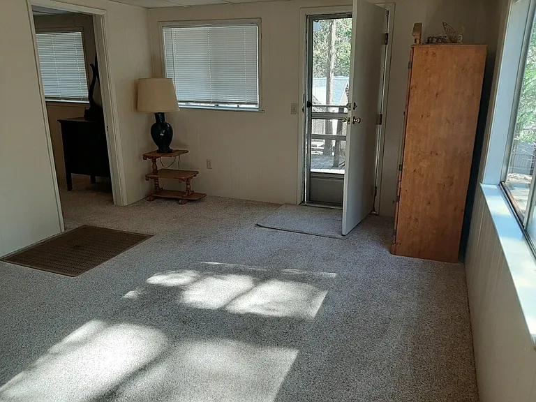 Front door. We usually go in and out through kitchen so rugs stay clean.