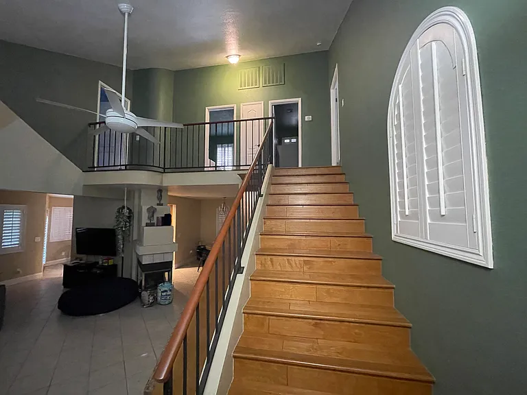 Staircase & Living Room