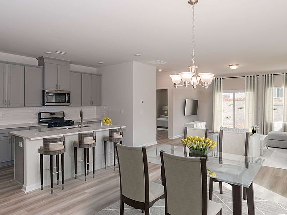 The open-concept floorplan allows for easy entertaining.