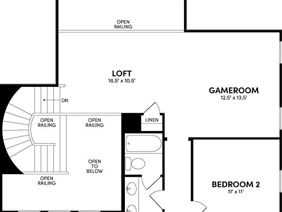 Tucker Blackline Upper Floor