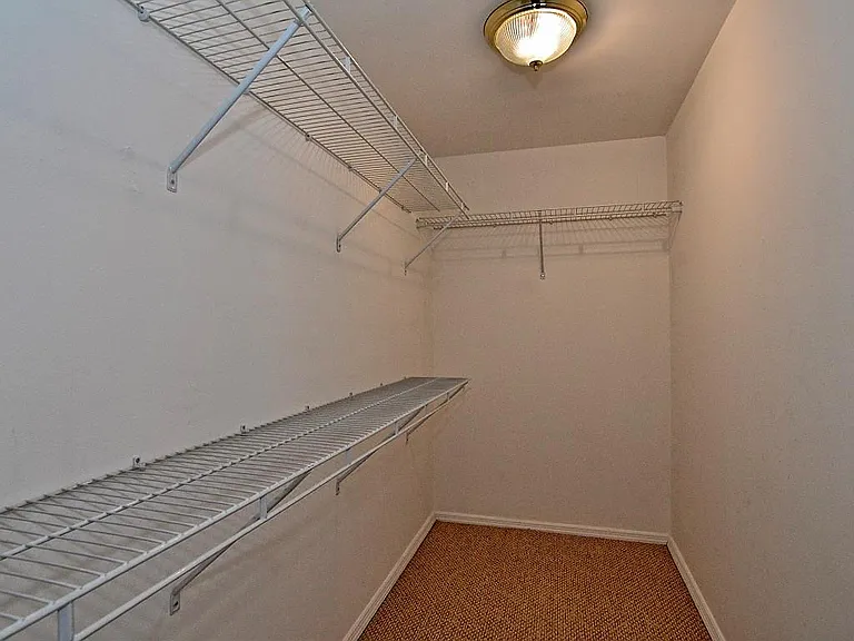 Master bedroom walk in closet