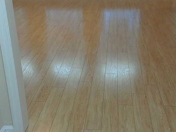 This beautiful flooring is throughout a majority of the home.