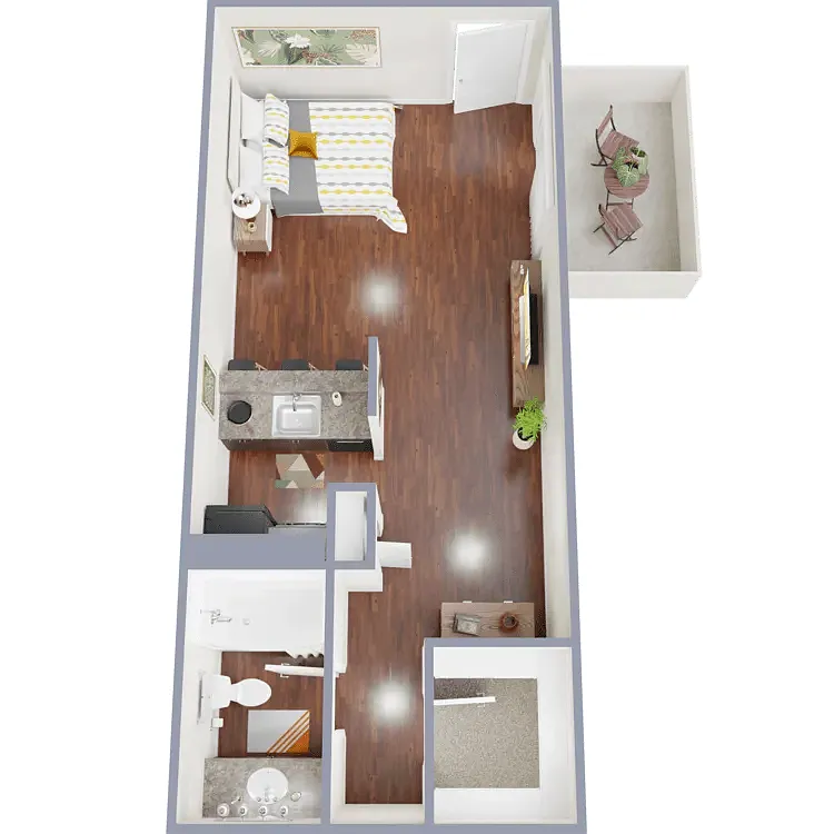 Floor plan E1 0/1