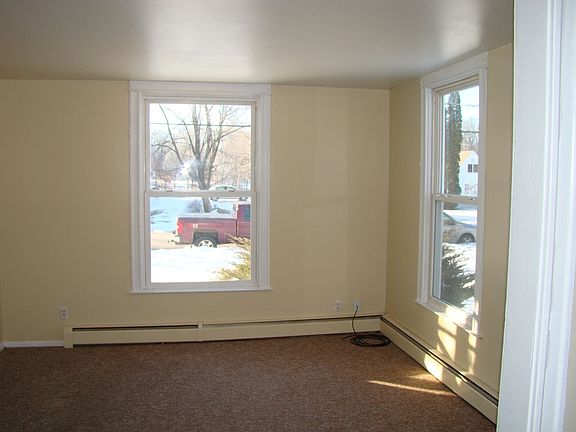 view looking south towards street