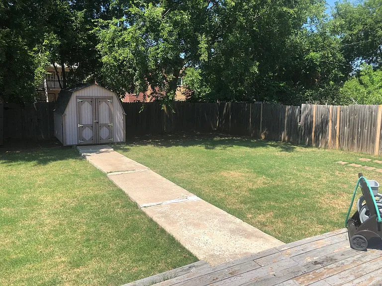 Shed in back yard