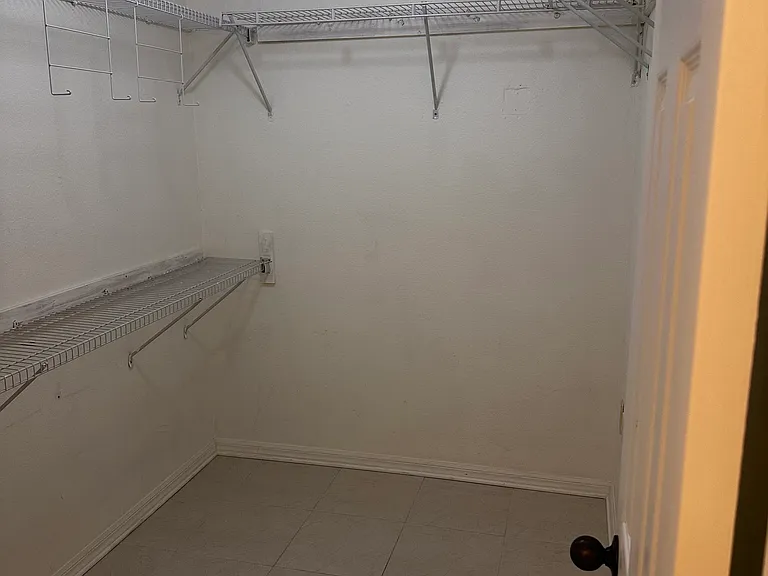 Master bedroom walk-in closet