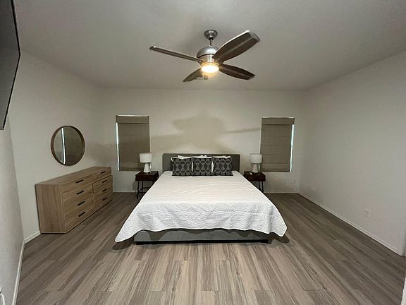 Master Bedroom with Closet and 60" TV